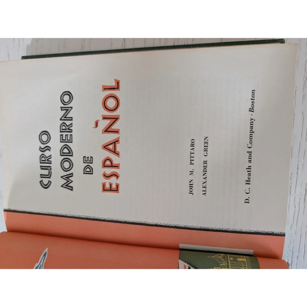VTG 1966‎ Curso Moderno De Espanol Hardcover Book